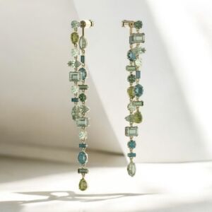 Swarovski Green Gema drop earrings